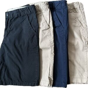 Boys Shorts Bundle Black Navy Tan Khaki Size 14 School Uniform Casual Chino